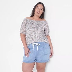 Lane Bryant Mid-rise Boyfriend Midi Shorts